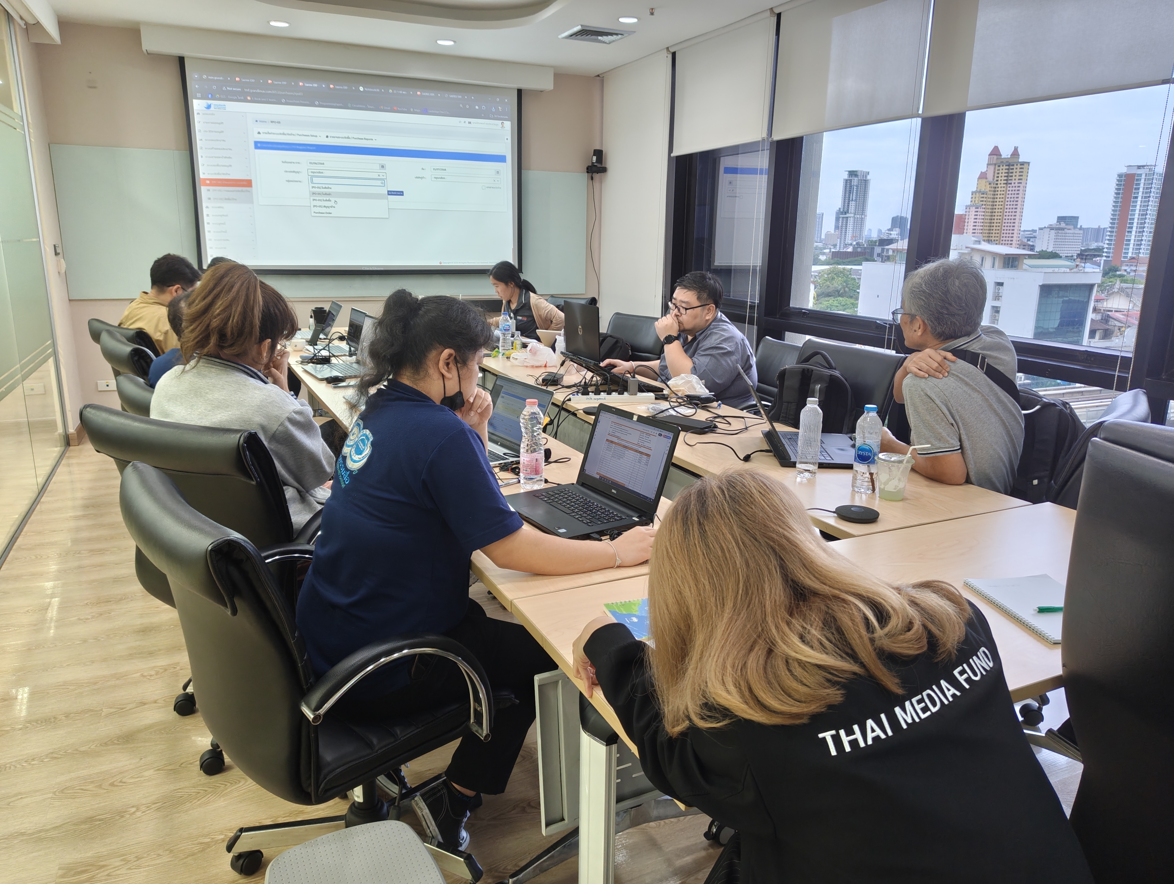 ประชุมติดตามความคืบหน้าการ implement ระบบ ERP ที่กองทุนสื่อปลอดภัยฯ